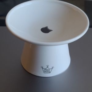 Necoichi Raised Cat Food Bowl Porcelain Dishwasher Safe